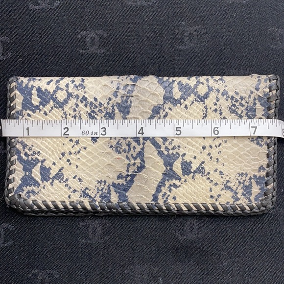 Two piece Leather snake skin wallet -unisex - Picture 11 of 12